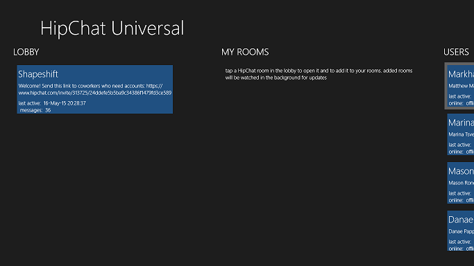 Main page screenshot